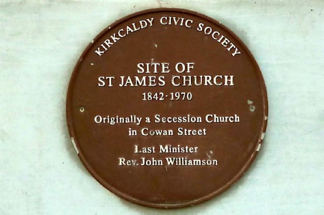 St. James Church plaque
